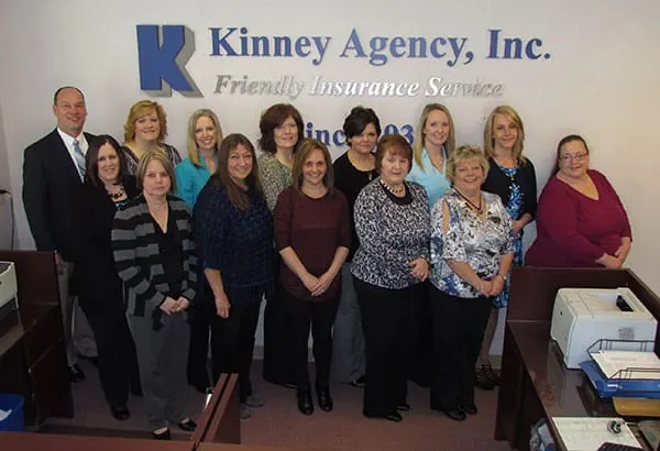 The Kinney Agency team in the Hudson Falls office